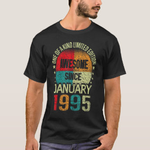 Camiseta 28 Anos De Esforço Desde Janeiro De 1995 Vintage 2