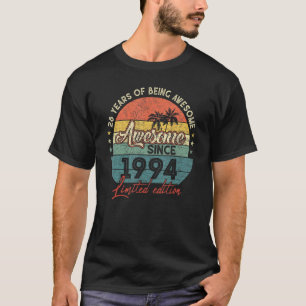 Camiseta 28 Anos De Incrível 28 De Aniversário De 28 Anos