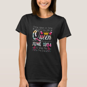 Camiseta 28 anos Meninas 28. º aniversário Rainha junho 199