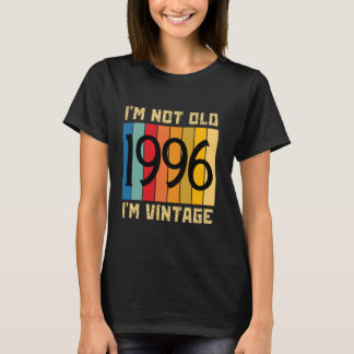 Camiseta 28 anos, não sou velho, sou Vintage 1996 28º anive