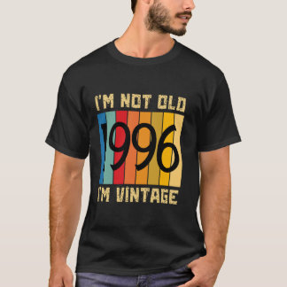 Camiseta 28 anos, não sou velho, sou Vintage 1996 28º anive