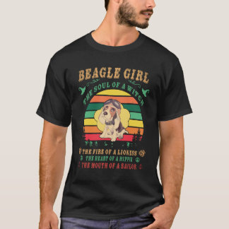 Camiseta 28 Menina Beagle - a Alma - O Fogo - O Coração -