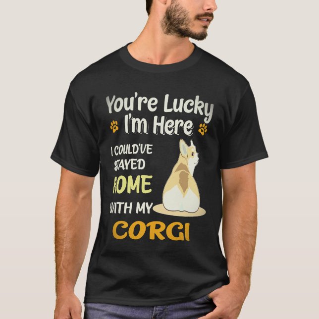 Camiseta 28 Você é Corgi Sortudo (Frente)