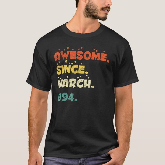 Camiseta 28 Year Old March 1994 (Frente)