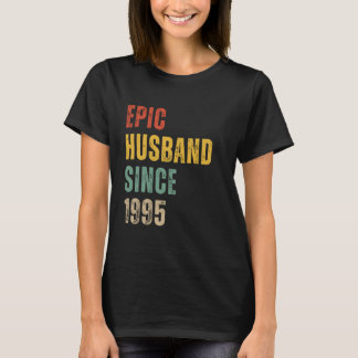 Camiseta 29º aniversário de casamento para ele desde 1995 V