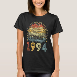 Camiseta 29º Aniversário Impressionante Desde fevereiro de