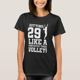 Camiseta 29. º Aniversário, Tênis de 29 anos, jogador de Tê