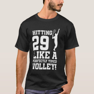 Camiseta 29. º Aniversário, Tênis de 29 anos, jogador de Tê