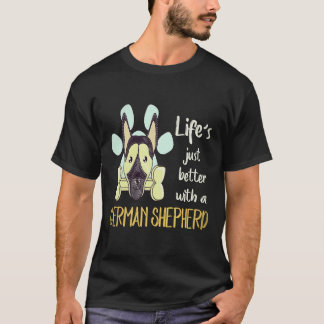 Camiseta 29 A Vida é Só Melhor Com Um Pastor Alemão