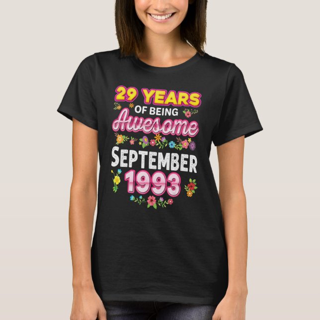 Camiseta 29 Anos De Esforço Desde O Bir De Setembro De 1993 (Frente)