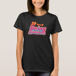 Camiseta 29 Anos De Incrível Retro Vintage Birthday P