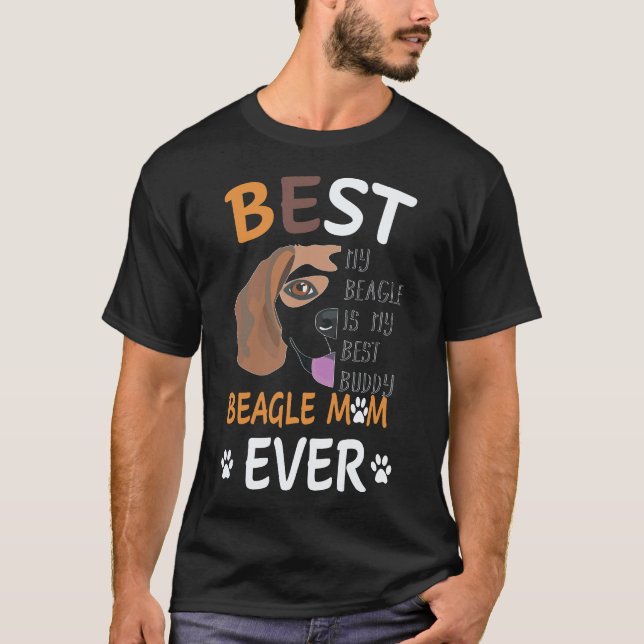 Camiseta 29 Melhor Mãe Beagle de Todos os Tempos Beagle (Frente)
