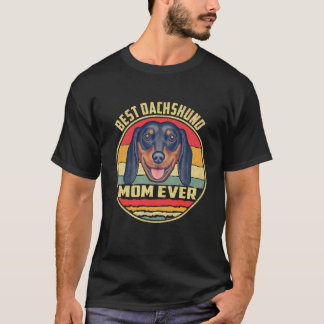 Camiseta 29 Melhor Mãe de Dachshund de Todos os Tempos Vint