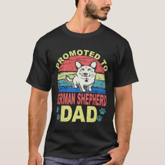 Camiseta 29 Promovido a Pai de Pastor Alemão Pastor Alemão