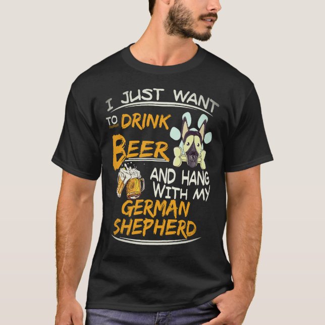 Camiseta 29 Só Quero Beber Cerveja E Sair Com Meu Germ (Frente)