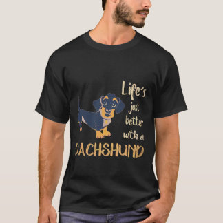 Camiseta 2 A Vida é Só Melhor Com Um Dachshund