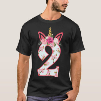 Camiseta 2 Anos De Idade Princesa segundo aniversário Garot
