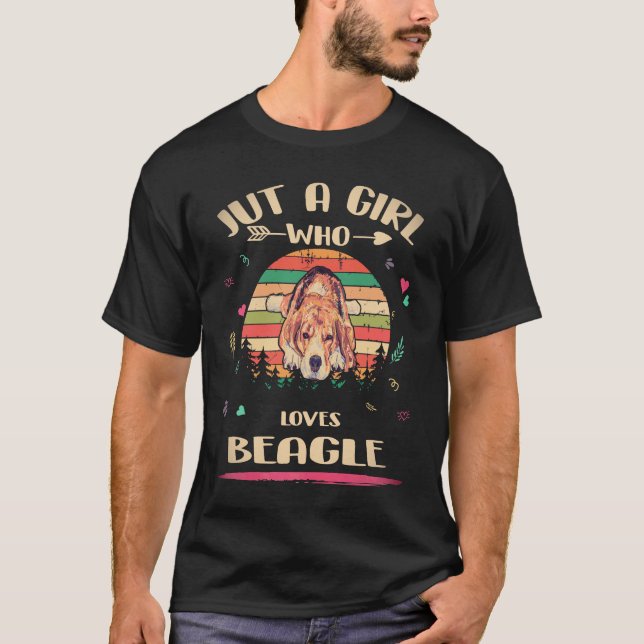 Camiseta 2 Apenas Uma Garota Que Ama Beagle (Frente)