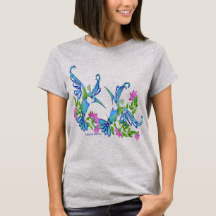 Camiseta 2 Aves Azuis