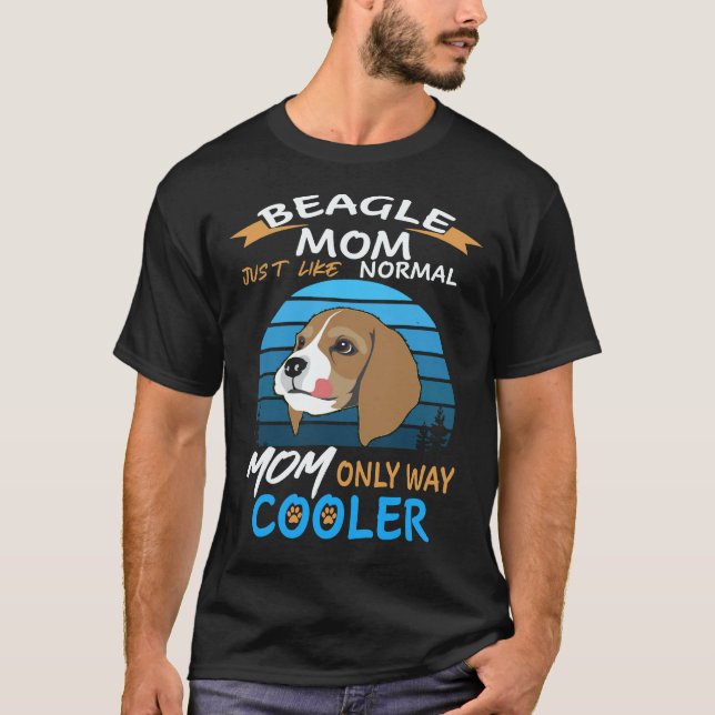 Camiseta 2 Beagle Mãe Resfriador Beagle (Frente)