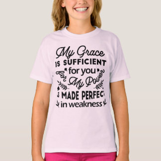 Camiseta 2 Coríntios 12:9 – Minha Graça é Suficiente Arte