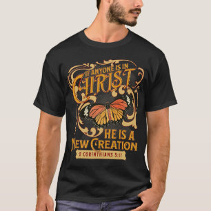 Camiseta 2 Coríntios 5 17 Se alguém está em Cristo Nova Cri
