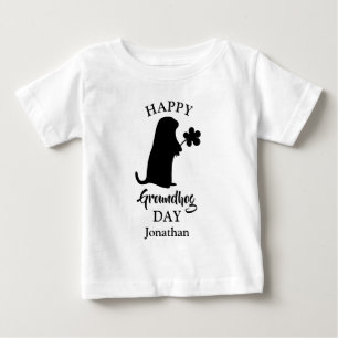Camiseta 2 de Fevereiro Feliz Dia da Marmota Nome Persona