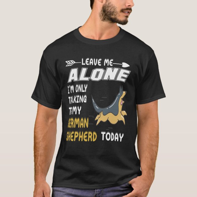 Camiseta 2 Deixe-me em paz, estou apenas conversando com me (Frente)