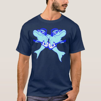 Camiseta 2 Dolphinswo Friends Playing Guitar Bandeam friend