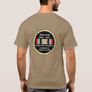 CAMISETA 2 ESTRELAS DE CAMPANHA IRAQUE WAR VETERAN