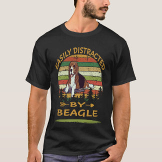 Camiseta 2 Facilmente Distraído Por Beagle