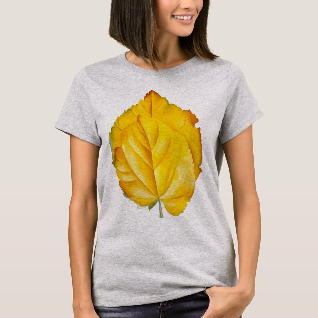 Camiseta 2 Folhas Amarelas | Georgia O'Keeffe | (Frente)