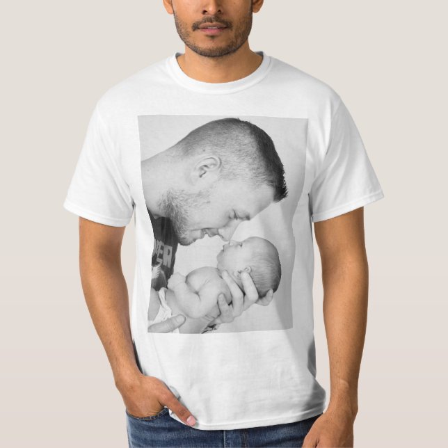 Camiseta 2 Foto Personalizado Duplo Lado  (Frente)