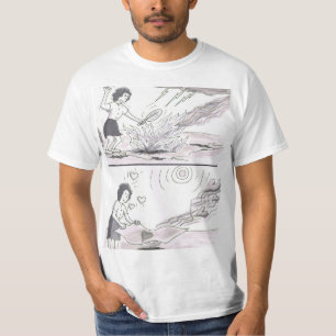 Camiseta 2 Fotos: Fazer de chamas de ventilador feminino Pi