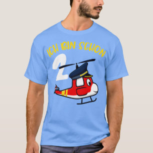 Camiseta 2 Kindergeburtstag Helikopter Geburtstag Jungen