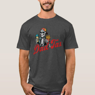 Camiseta 2 LADO Dada Garantindo que Não é Veneno Esqueleto 