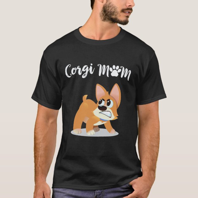 Camiseta 2 Mãe Corgi Corgi (Frente)