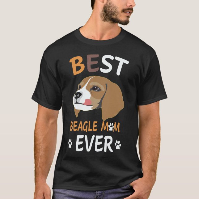 Camiseta 2 Melhor Mãe Beagle de Sempre Beagle (Frente)