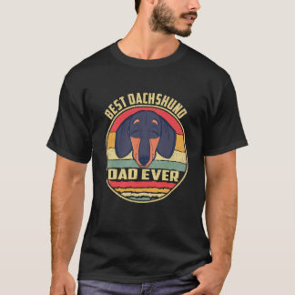 Camiseta 2 Melhor Pai de Dachshund de Sempre