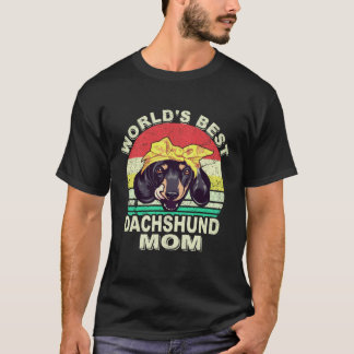 Camiseta 2 Melhor Pai de Dachshund do Mundo Vintage