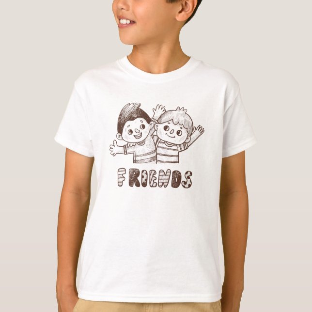 Camiseta 2 melhores amigos do Cara (Frente)