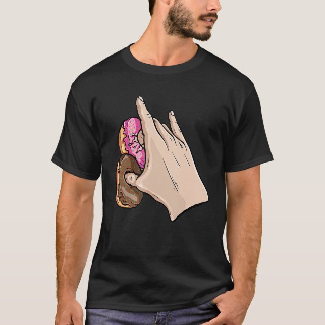 Camiseta 2 No Rosa 1 Na Piada Suja Fedorenta Para Rosquinha (Frente)