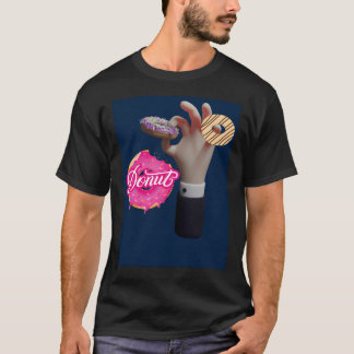 Camiseta 2 no rosa 1 na rosquinha do fedor Essencial T-Shi