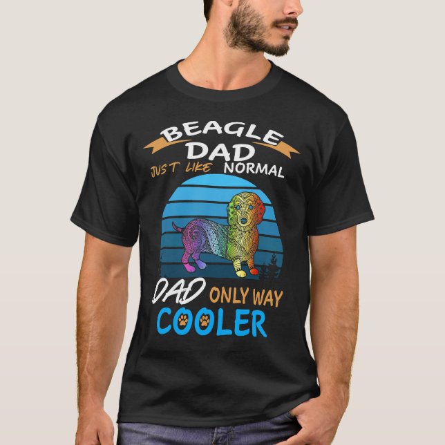 Camiseta 2 Pai - Beagle Pai Resfriador (Frente)
