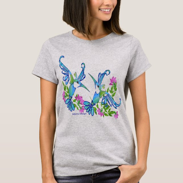 Camiseta 2 Pássaros Azuis (Frente)