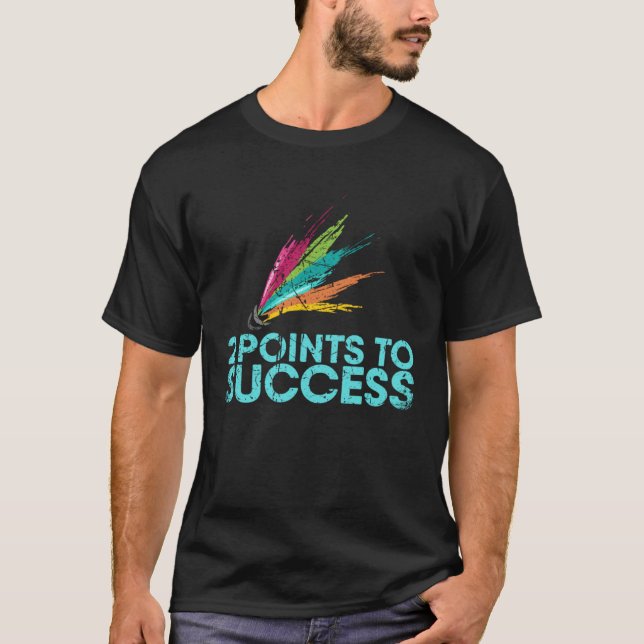 Camiseta 2 Points To Success For Badminton Player Or Badmin (Frente)