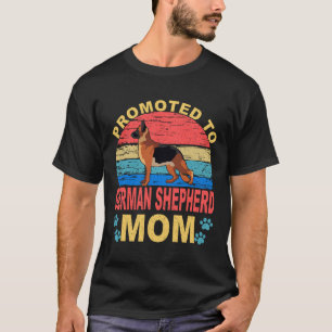 Camiseta 2 promovidos a mãe de pastor alemão