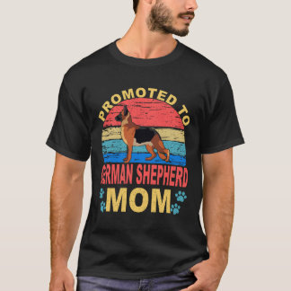 Camiseta 2 promovidos a mãe de pastor alemão