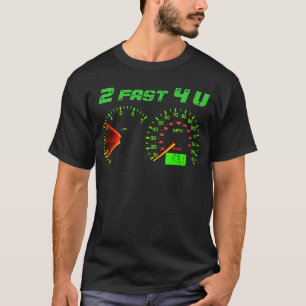 Camiseta 2 rapidamente velocímetro de 4 U