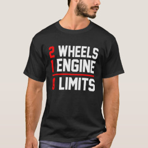 Camiseta 2 Rodas 1 Motor 0 Limites Moto Dirt Bike Motocicle